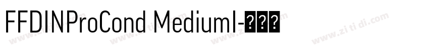 FFDINProCond MediumI字体转换